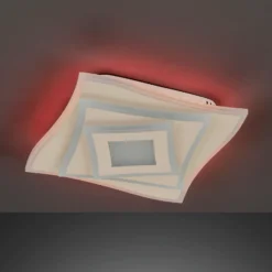 Lámpara LED de techo HERO, arena, 40 x 40 cm, control remoto, CCT atenuable