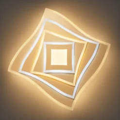 Lámpara LED de techo HERO, arena, 40 x 40 cm, control remoto, CCT atenuable