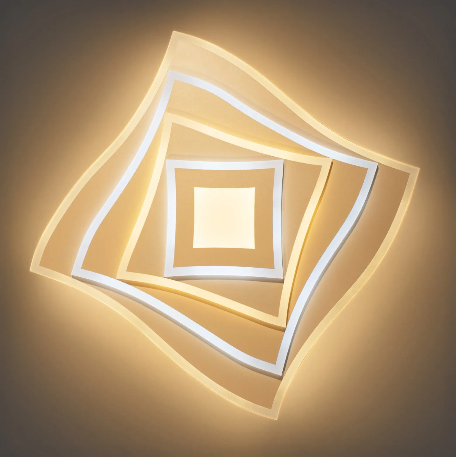 Lámpara LED de techo HERO, arena, 40 x 40 cm, control remoto, CCT atenuable