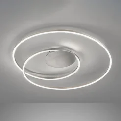 Lámpara LED de techo HOLY, níquel, Ø 49 cm, control remoto, CCT