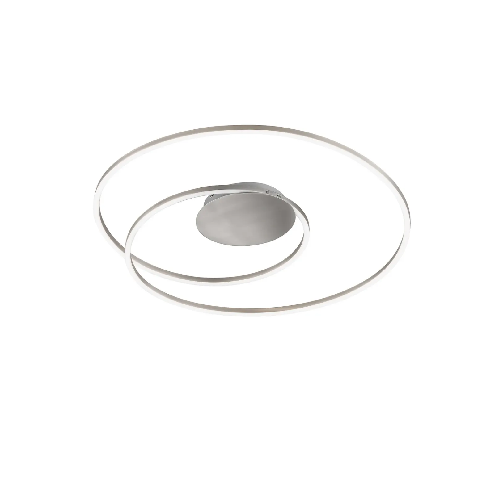 Lámpara LED de techo HOLY, níquel, Ø 49 cm, control remoto, CCT