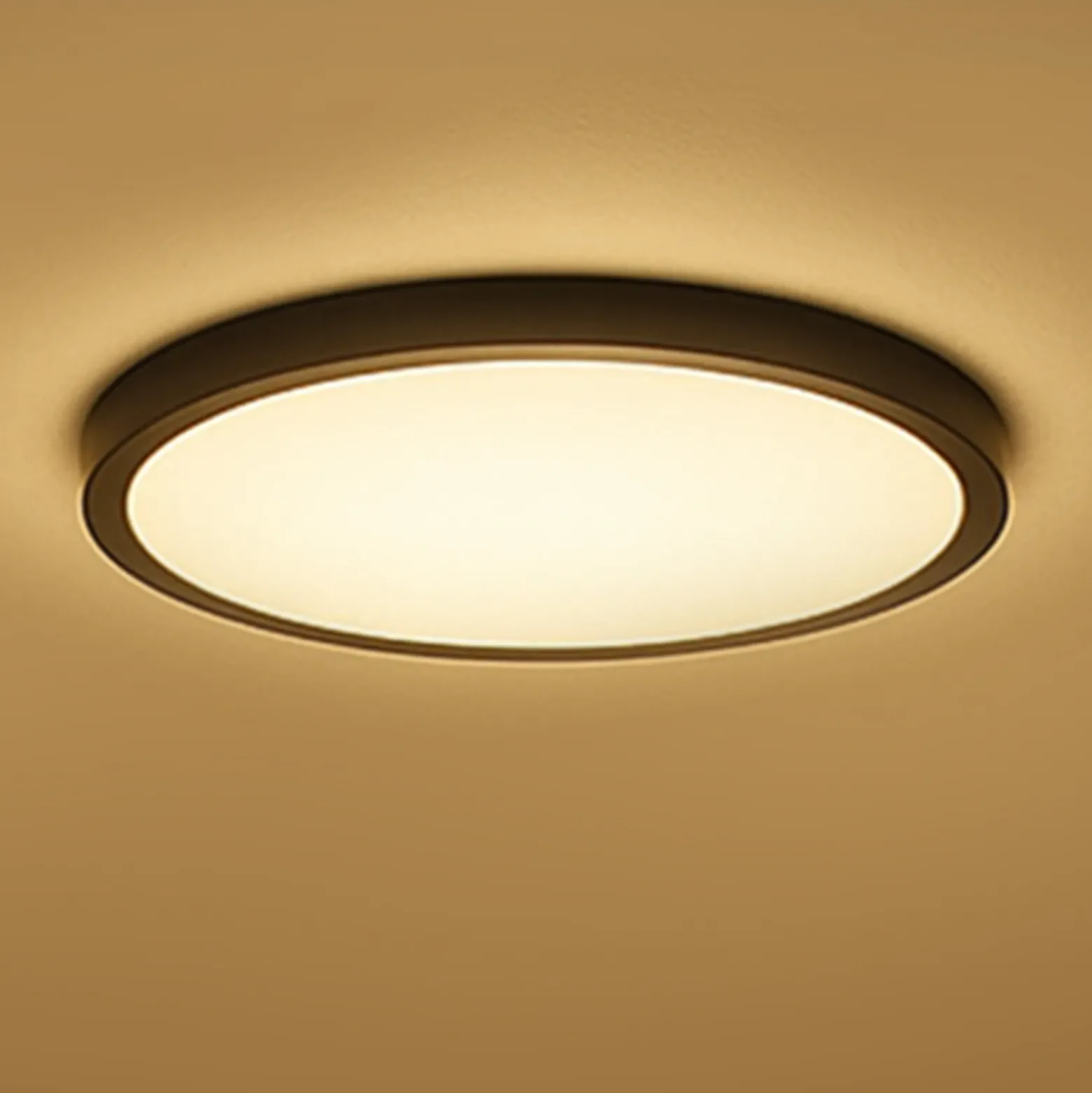 lámpara LED de techo inteligente Calex HALO Ø 40 cm negro IP54 RGB CCT
