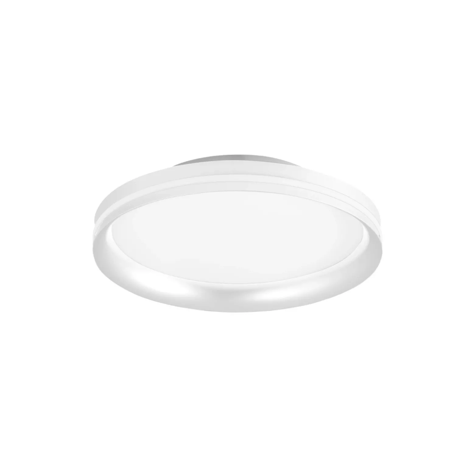 Lámpara LED de techo Isy, blanca, Ø 35 cm, metal, CCT, atenuable