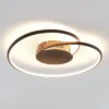 Lámpara LED de techo Joline de Lindby, Ø 45 cm, marrón óxido, metal