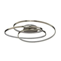 Lámpara LED de techo Joline de Lindby, Ø 60 cm, color níquel, metal