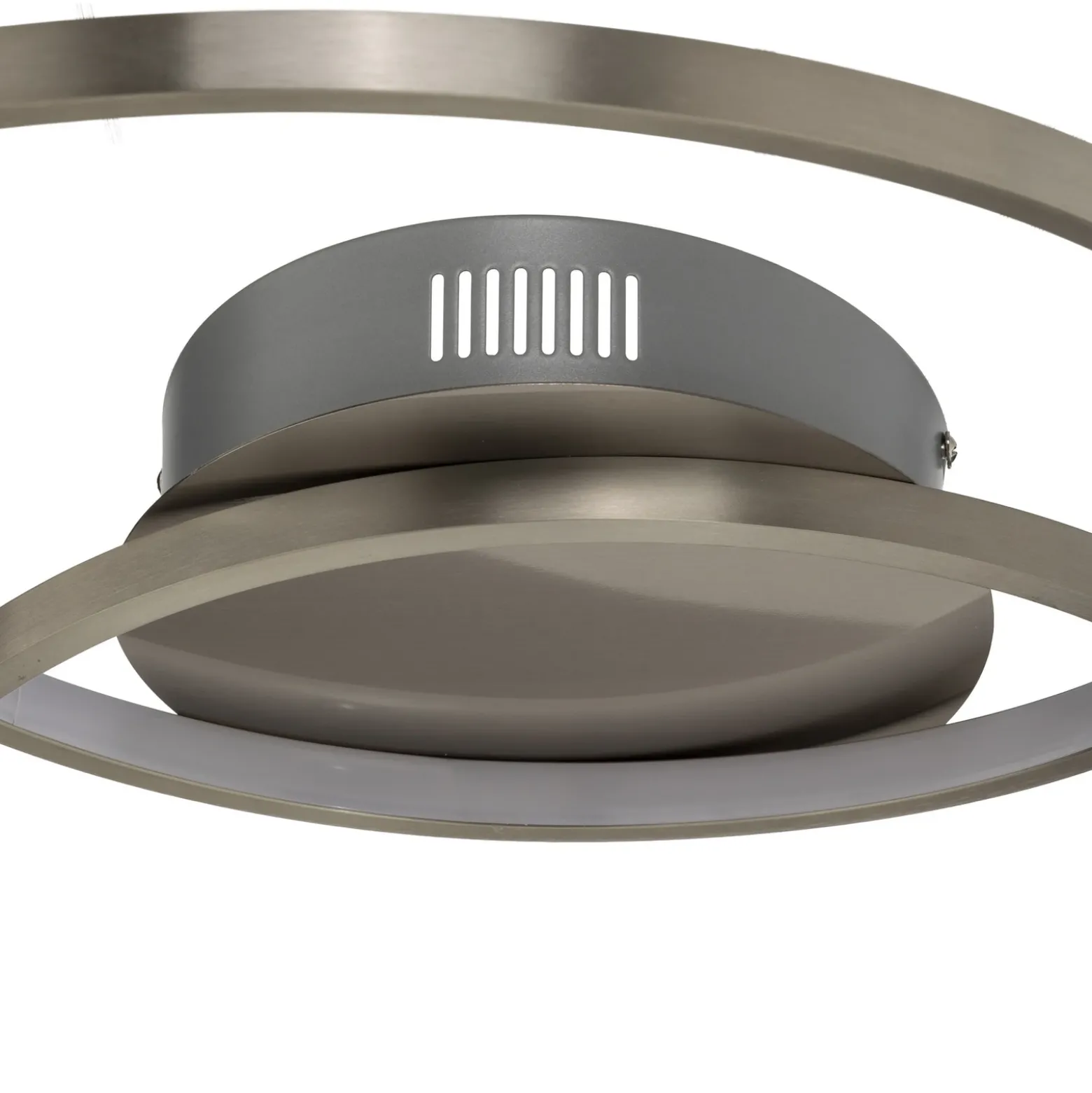 Lámpara LED de techo Joline de Lindby, Ø 60 cm, color níquel, metal