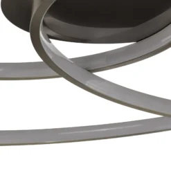 Lámpara LED de techo Joline de Lindby, Ø 60 cm, color níquel, metal