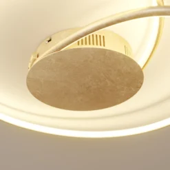 Lámpara LED de techo Joline de Lindby, Ø 45 cm, dorada, metal