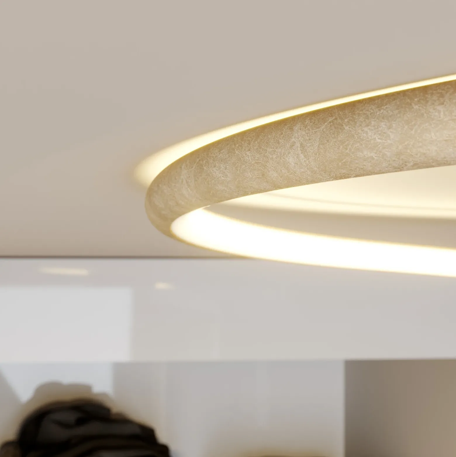 Lámpara LED de techo Joline de Lindby, Ø 45 cm, dorada, metal