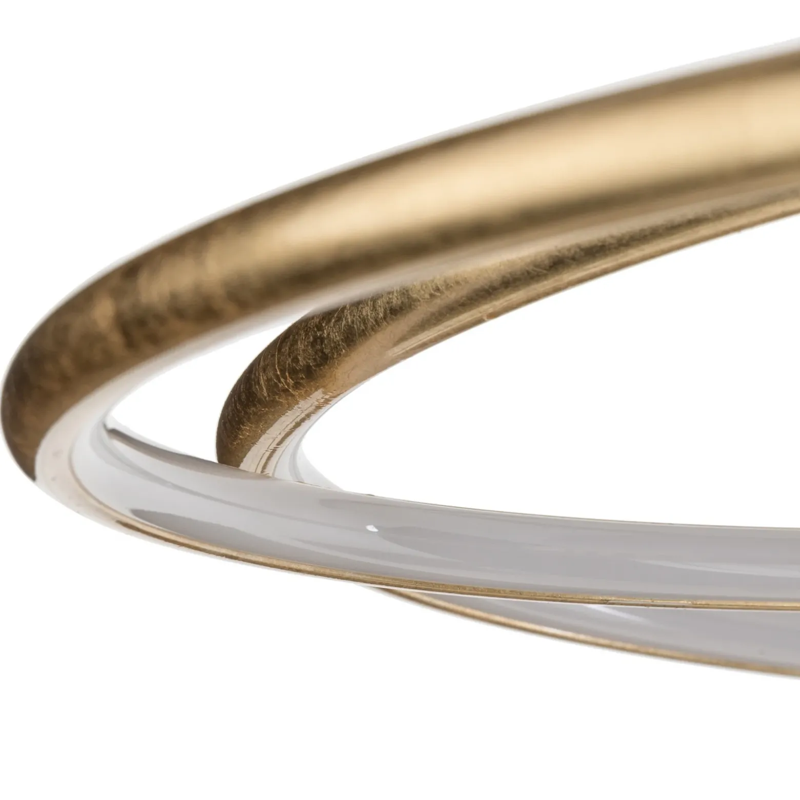 Lámpara LED de techo Joline de Lindby, Ø 74 cm, dorada, metal