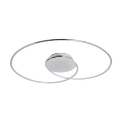 Lámpara LED de techo Joline de Lindby, Ø 74 cm, color cromo, metal