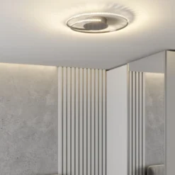Lámpara LED de techo Joline de Lindby, Ø 45 cm, cristales, metal