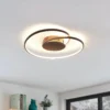 Lámpara LED de techo Joline de Lindby, Ø 45 cm, marrón óxido, metal