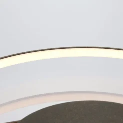 Lámpara LED de techo Joline de Lindby, Ø 45 cm, marrón óxido, metal