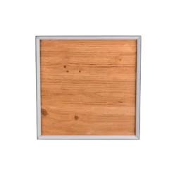 lámpara LED de techo Kalea, longitud 45 cm, color madera, madera