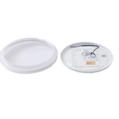 Lámpara LED de techo Lindby Comora, Ø 35 cm, blanca, IP44, 3000K