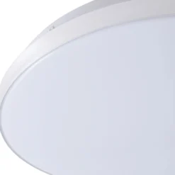 Lámpara LED de techo Lindby Comora, Ø 35 cm, blanca, IP44, 3000K