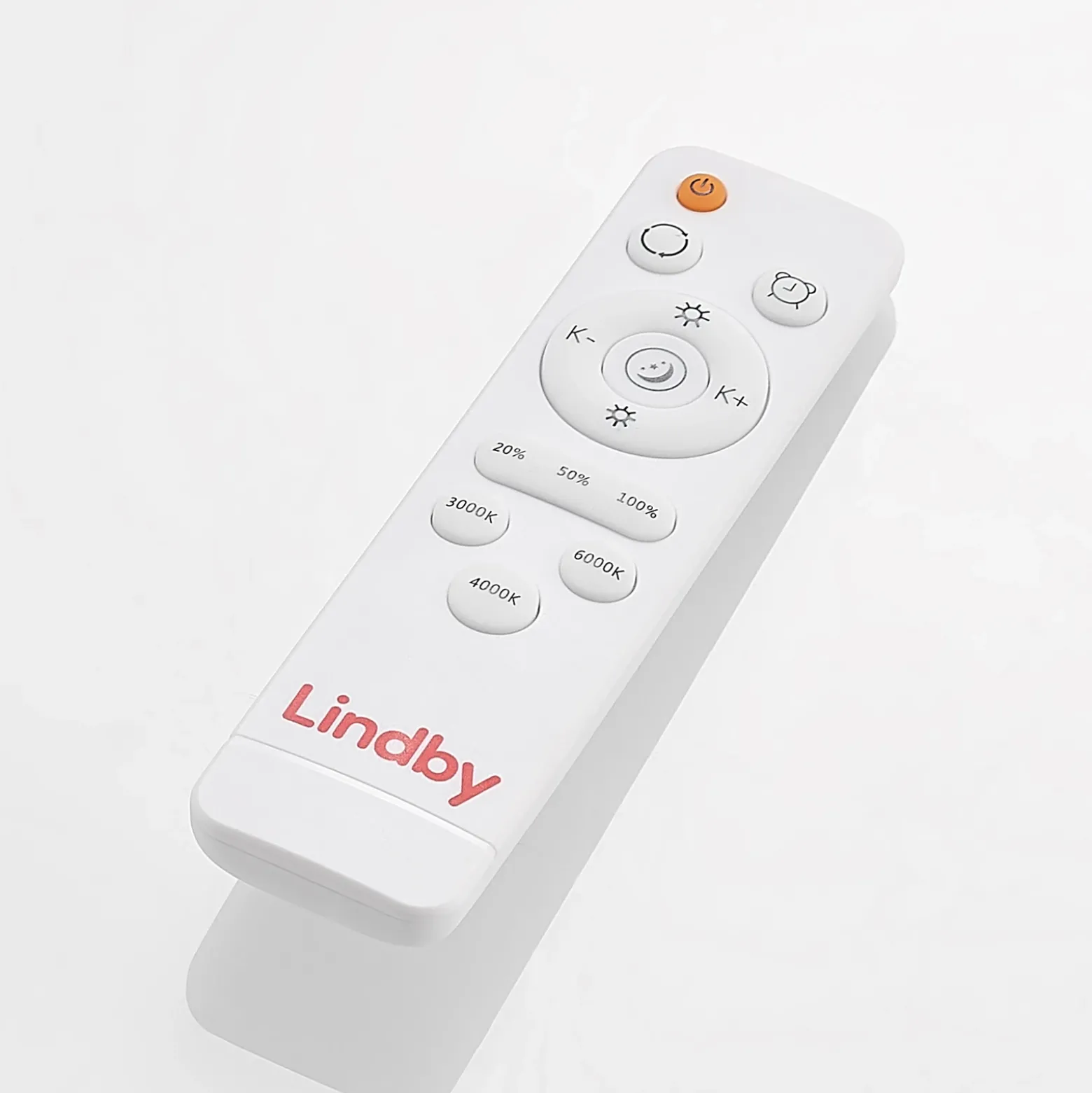 Lámpara LED de techo Lindby Emiva, 50 cm, madera clara, CCT