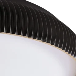 Lámpara LED de techo Lindby Jovian, negra, Ø 40 cm, CCT, atenuable