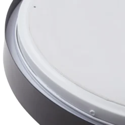 Lámpara LED de techo Lindby Medon, Ø 38 cm, negra, IP44, metal