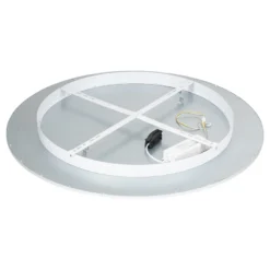 Lámpara LED de techo Lindby Narima, CCT, Ø 80 cm, plata