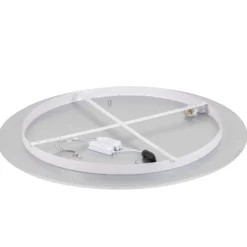Lámpara LED de techo Lindby Narima, 4.000 K, Ø 100 cm, plata