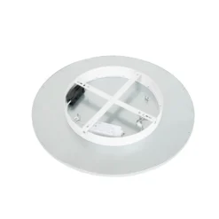 Lámpara LED de techo Lindby Narima, 4.000 K, Ø 50 cm, plata