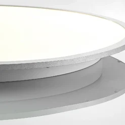 Lámpara LED de techo Lindby Narima, 4.000 K, Ø 80 cm, plata