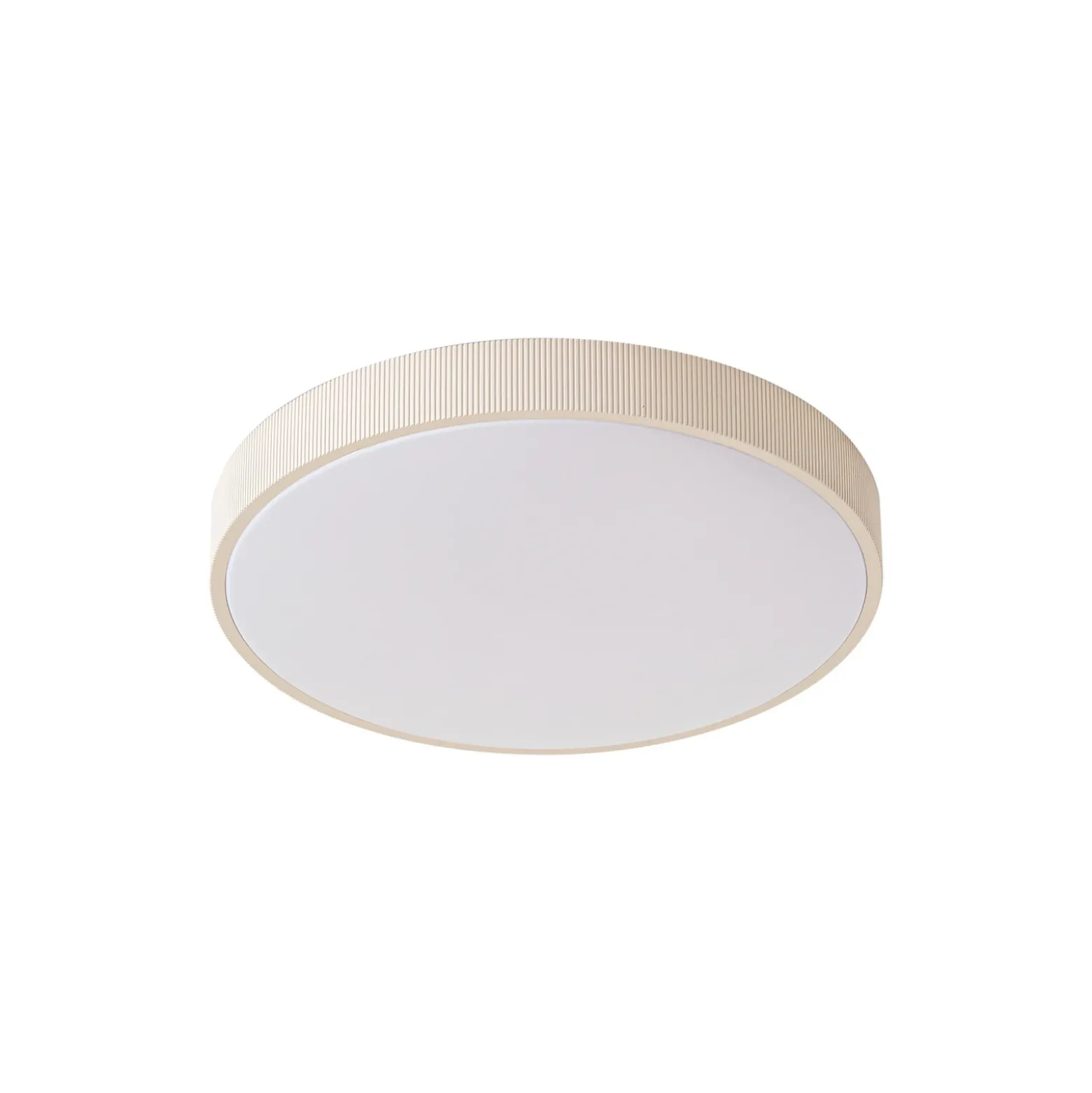 Lámpara LED de techo Lindby Zylo, beige, Ø 49 cm, CCT, atenuable