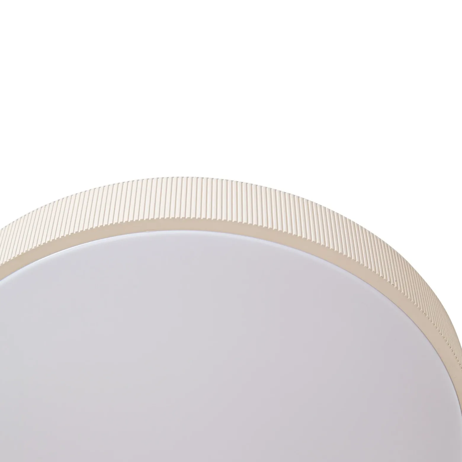 Lámpara LED de techo Lindby Zylo, beige, Ø 49 cm, CCT, atenuable