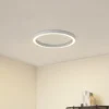 Lámpara LED de techo Lucande Neor, blanca, Ø 60 cm, CCT, atenuable