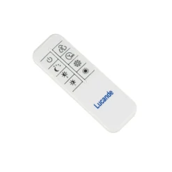 Lámpara LED de techo Lucande Neor, blanca, Ø 60 cm, CCT, atenuable