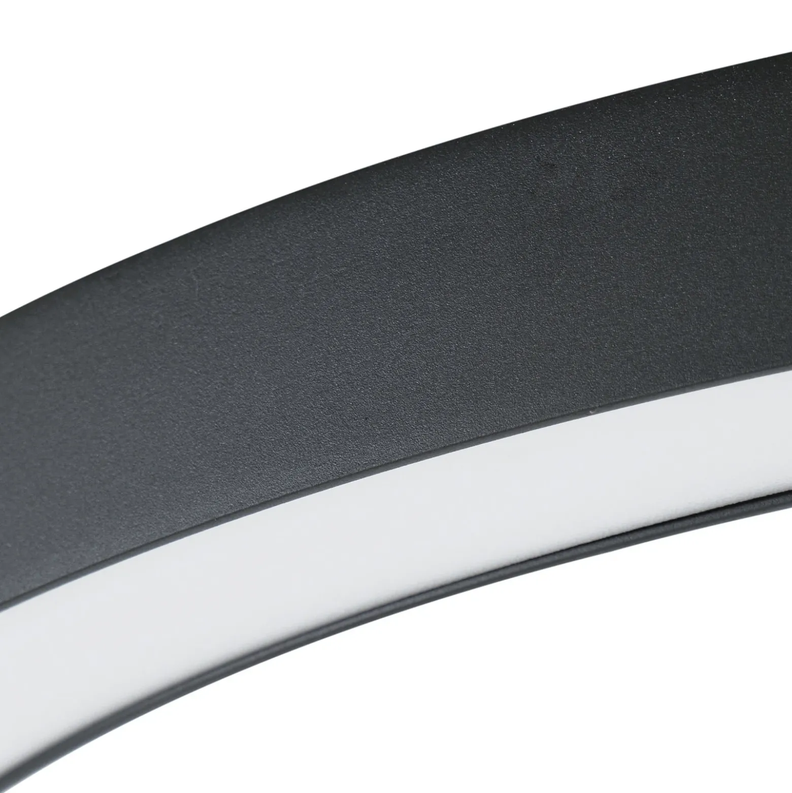 Lámpara LED de techo Lucande Neor, negra, Ø 60 cm, CCT, atenuable