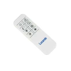 Lámpara LED de techo Lucande Neor, negra, Ø 60 cm, CCT, atenuable