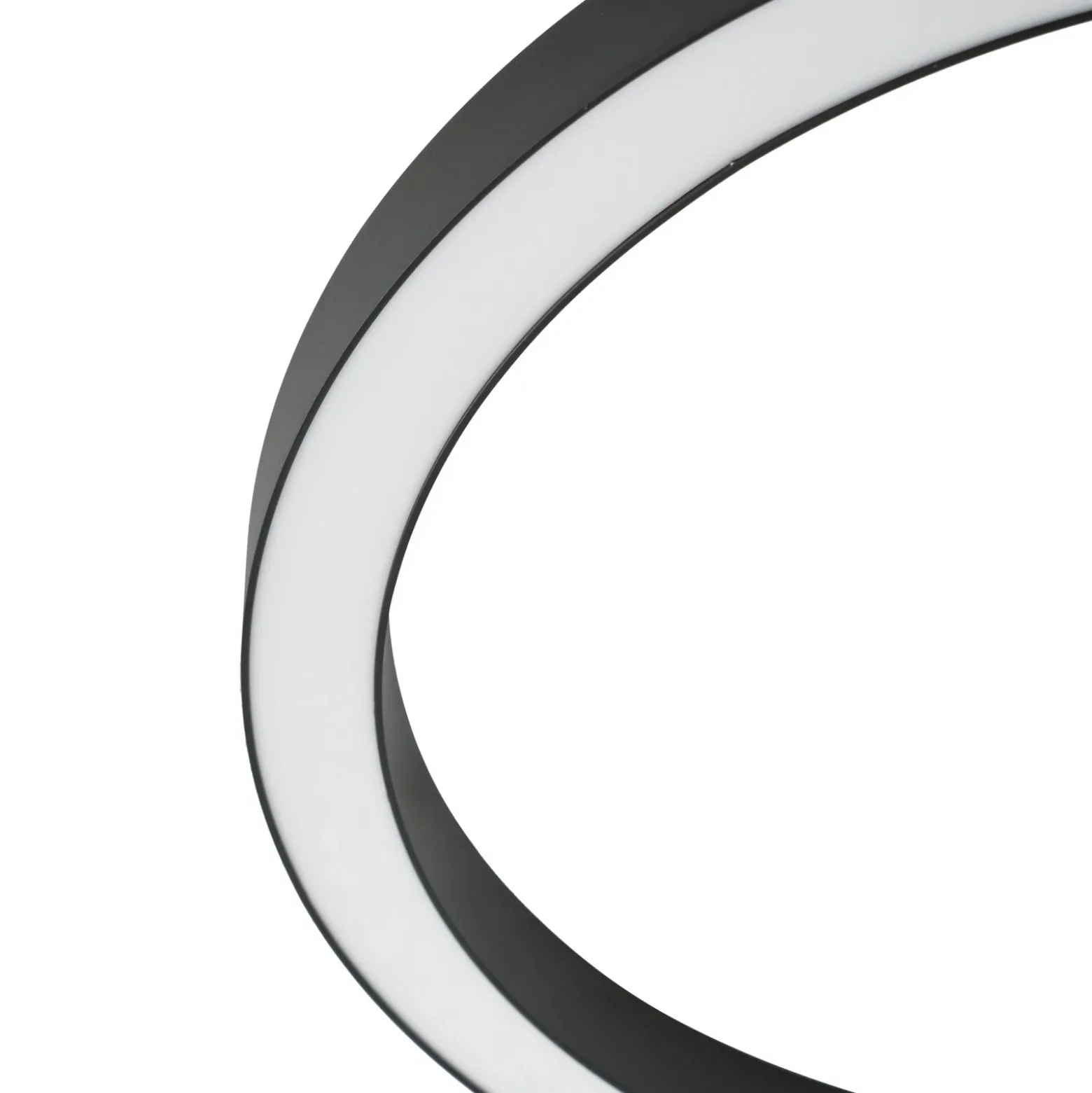 Lámpara LED de techo Lucande Neor, negra, Ø 60 cm, CCT, atenuable