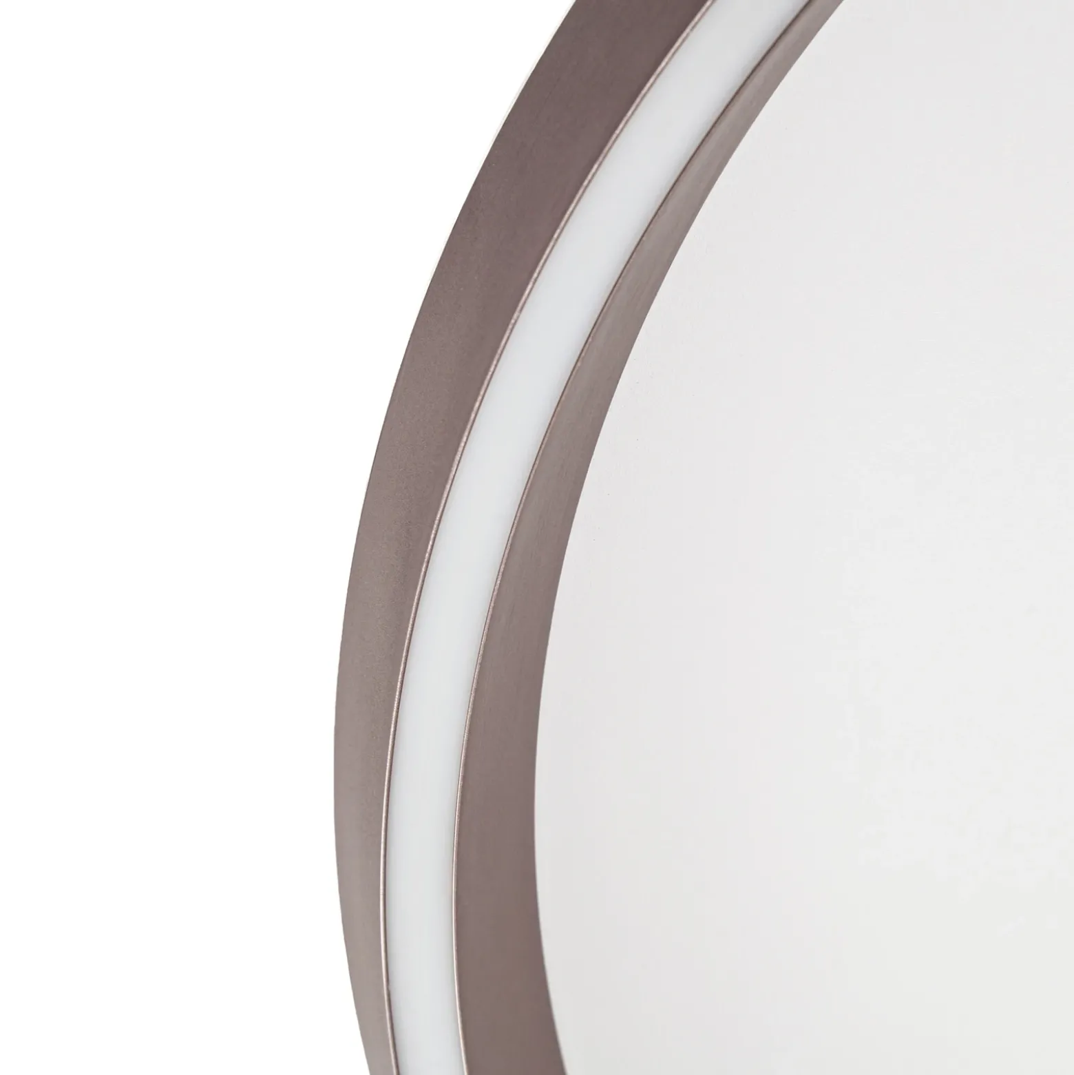 Lámpara LED de techo Lucande Rylan, marrón, Ø 62 cm, atenuable, CCT