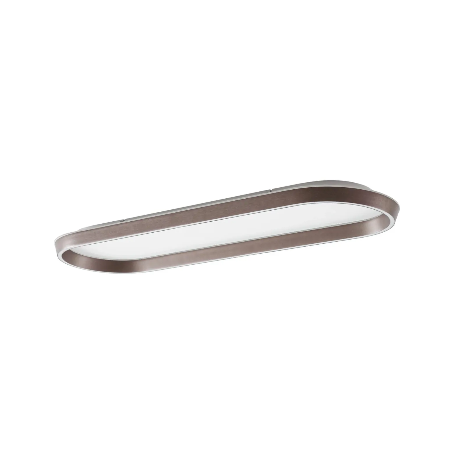 Lámpara LED de techo Lucande Rylan, 112 cm, marrón, atenuable, CCT