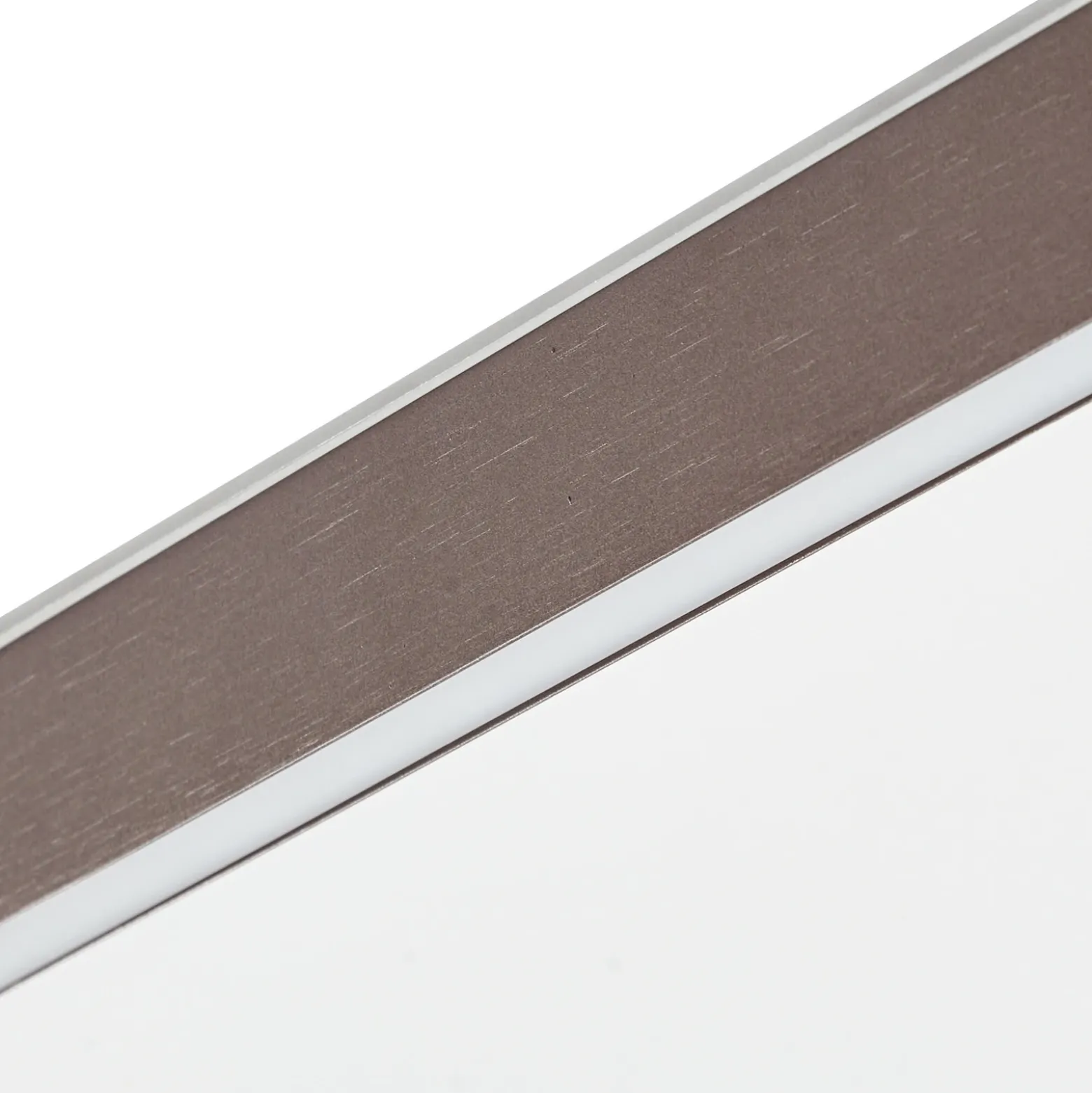 Lámpara LED de techo Lucande Rylan, 112 cm, marrón, atenuable, CCT
