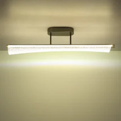Lámpara LED de techo Malinda, transparente/antracita, 81 cm de largo, CCT