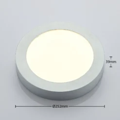 Lámpara LED de techo Marlo 3000K redonda 25,2cm