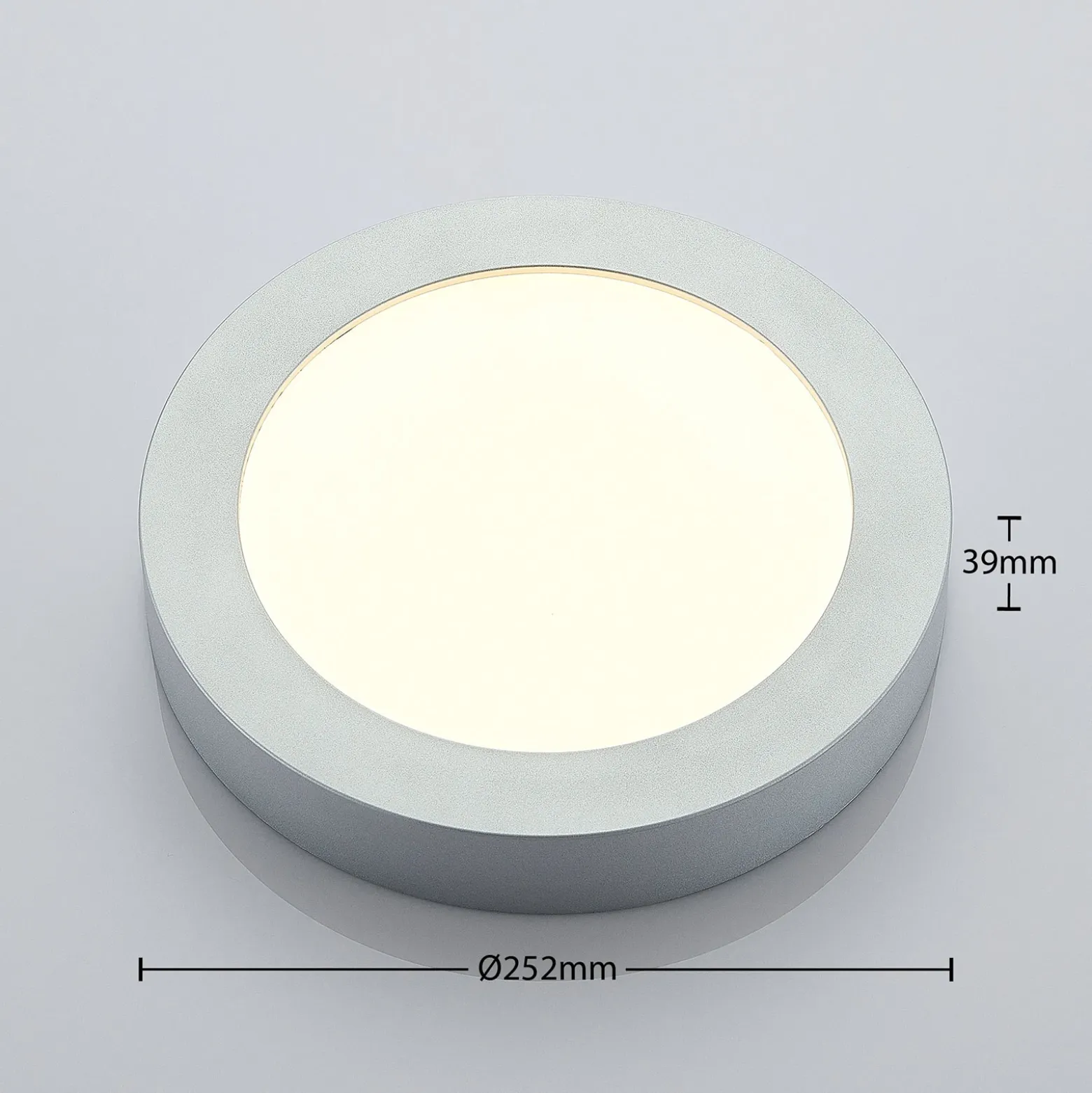 Lámpara LED de techo Marlo 3000K redonda 25,2cm