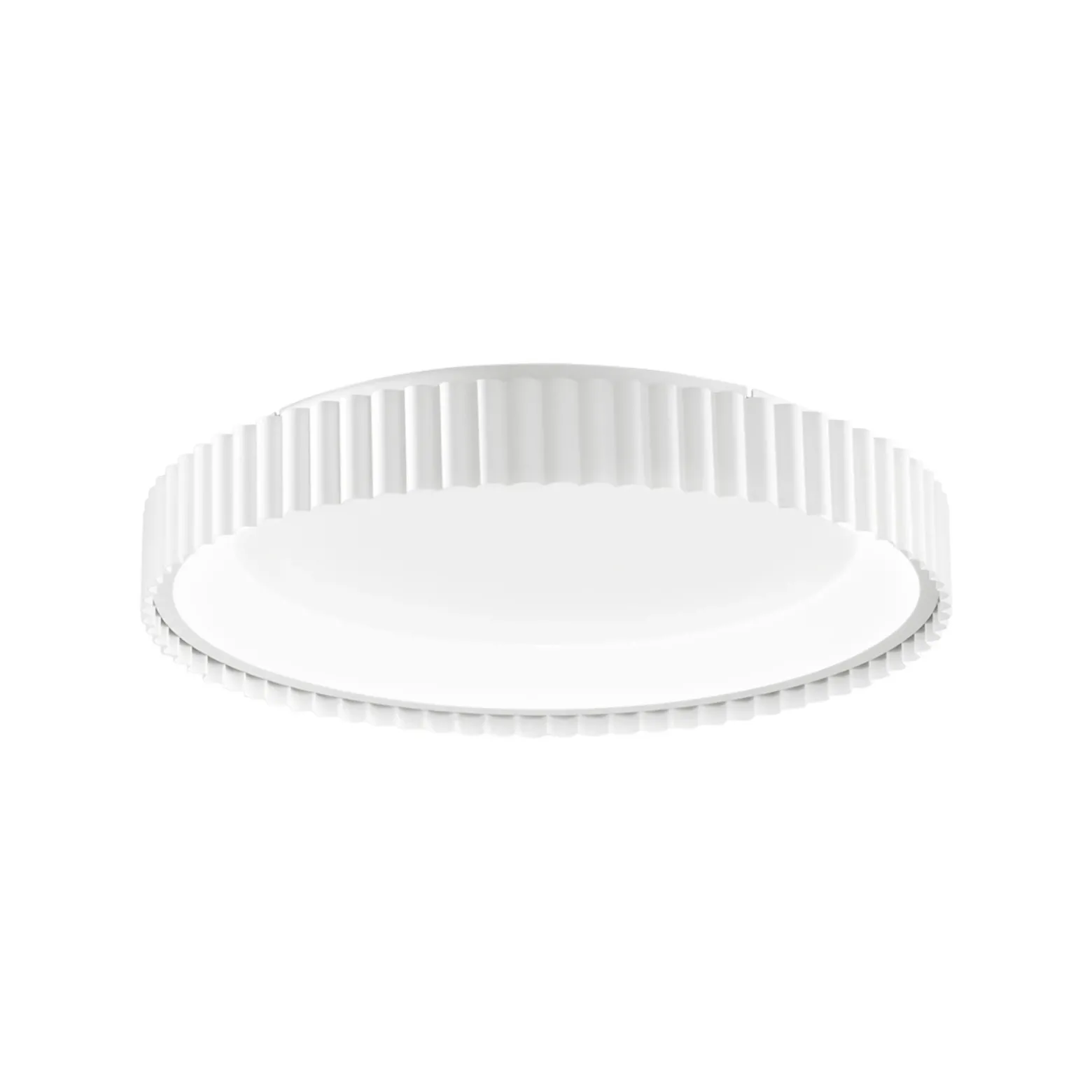 lámpara LED de techo Niike, blanca, Ø 40 cm, metal, CCT