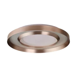 Lámpara LED de techo Onix, Ø 60 cm, oro rosa, metal