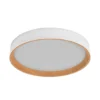 Lámpara LED de techo ORBIS LARIOS de OSRAM, blanco/madera, Ø 49 cm, atenuable