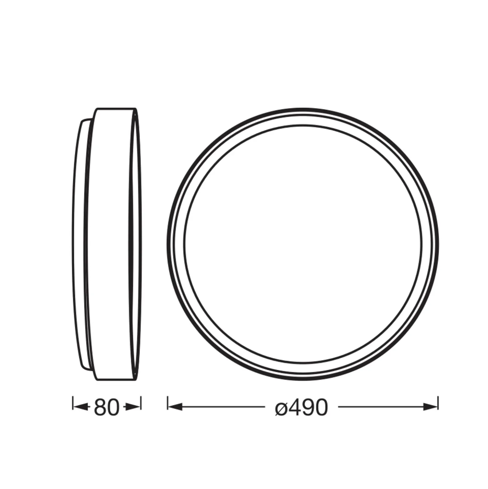 Lámpara LED de techo ORBIS LARIOS de OSRAM, blanco/madera, Ø 49 cm, atenuable
