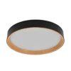 Lámpara LED de techo ORBIS LARIOS de OSRAM, negro/madera, Ø 49 cm, atenuable
