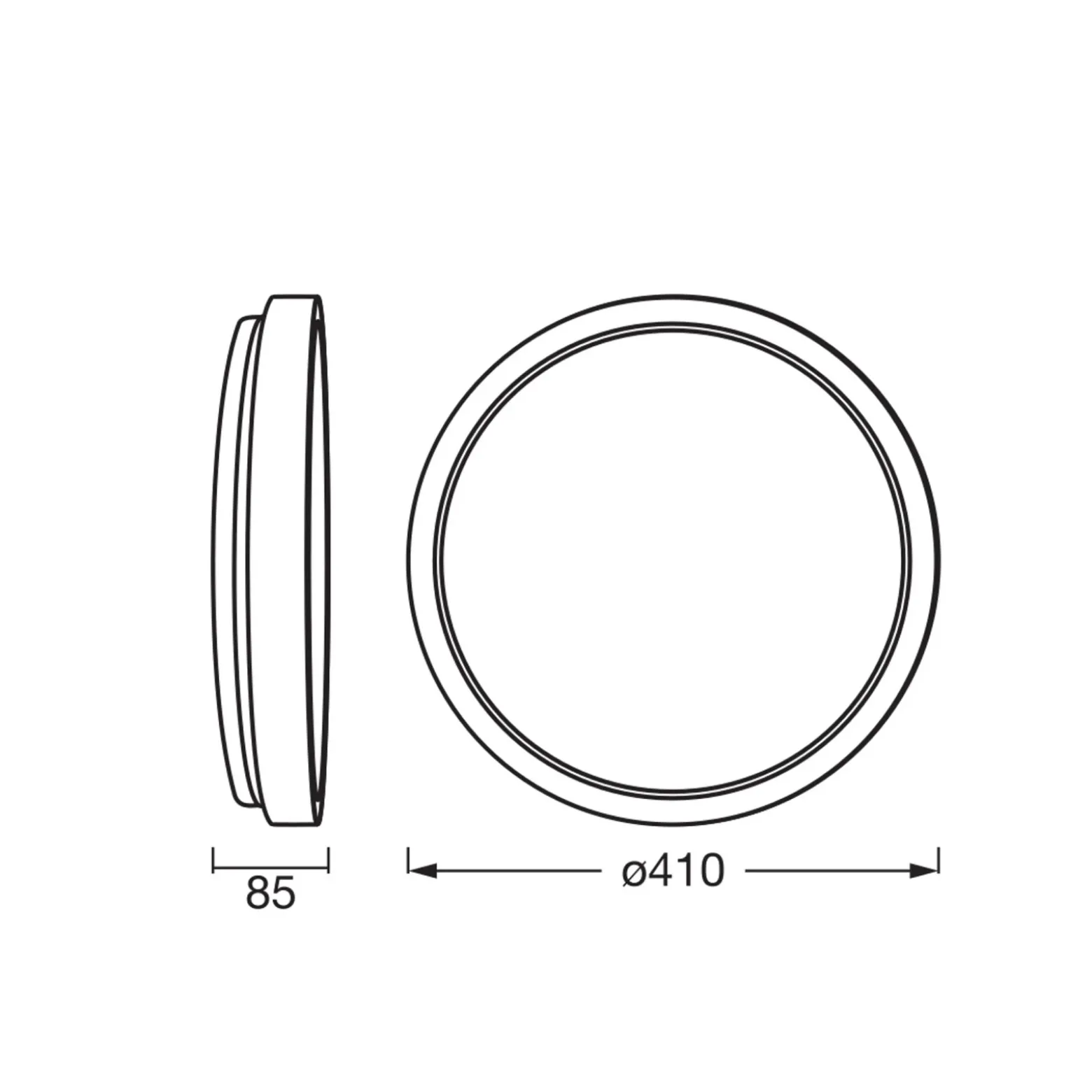 Lámpara LED de techo ORBIS MARIANO de OSRAM, madera/blanco, Ø 41 cm, atenuable