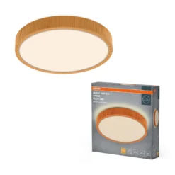 Lámpara LED de techo ORBIS MATTEO de OSRAM, Ø 39 cm, naranja, ClickDim