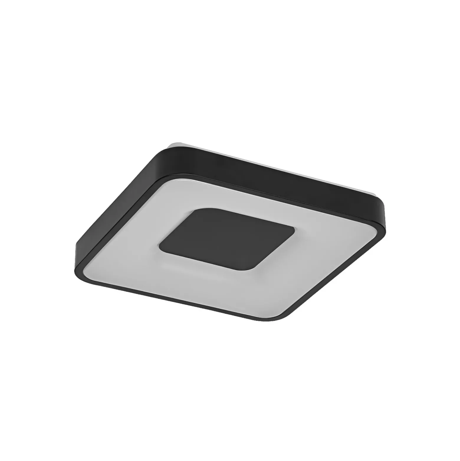 Lámpara LED de techo ORBIS PIANA de OSRAM, negra, 38 x 38 cm, ClickDim
