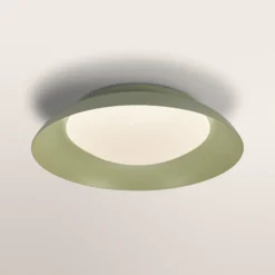 Lámpara LED de techo ORBIS PLATE de OSRAM, verde, Ø 31 cm, clickdim